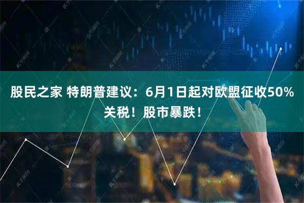 股民之家 特朗普建议：6月1日起对欧盟征收50%关税！股市暴跌！