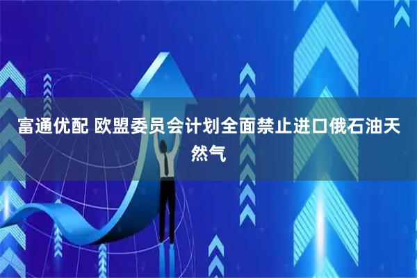 富通优配 欧盟委员会计划全面禁止进口俄石油天然气